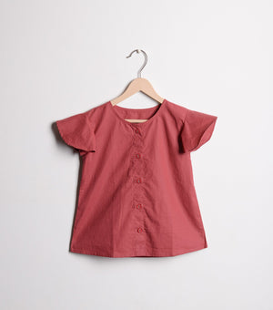 Brick Red Cotton Top