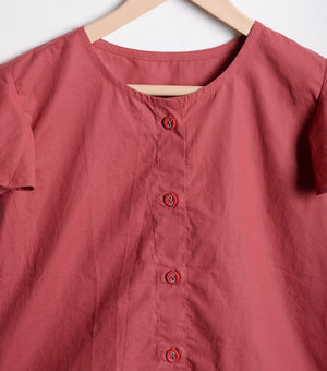 Brick Red Cotton Top
