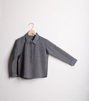 Dark Grey Cotton Shirt