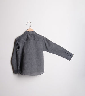 Dark Grey Cotton Shirt