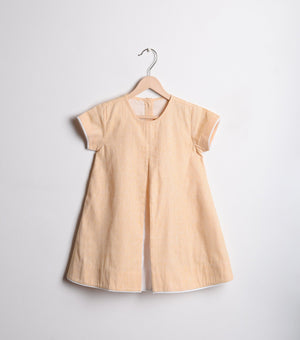 Yellow Cotton A-line dress