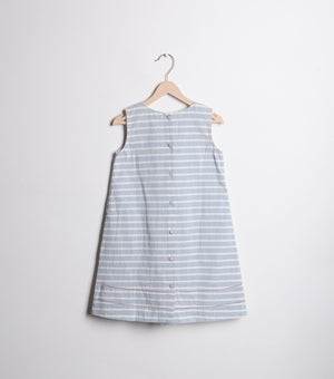 Blue Striped Cotton dress