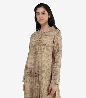 Beige Printed Cotton Co-ord Set