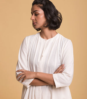 Natural solid chambray jacket