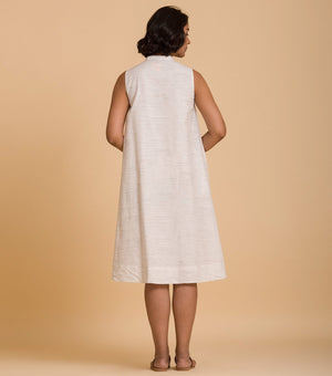 Natural cotton shirt dress
