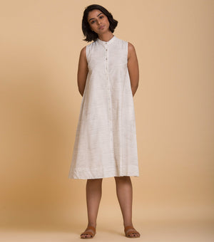 Natural cotton shirt dress