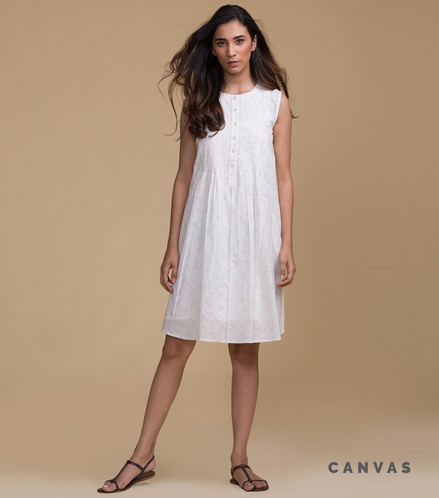 Off-White floral cotton dress