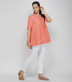 Coral Mangalgiri Cotton Top