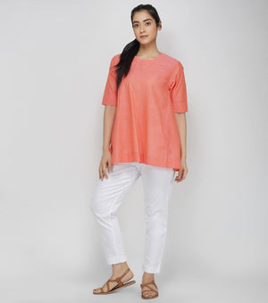 Coral Mangalgiri Cotton Top